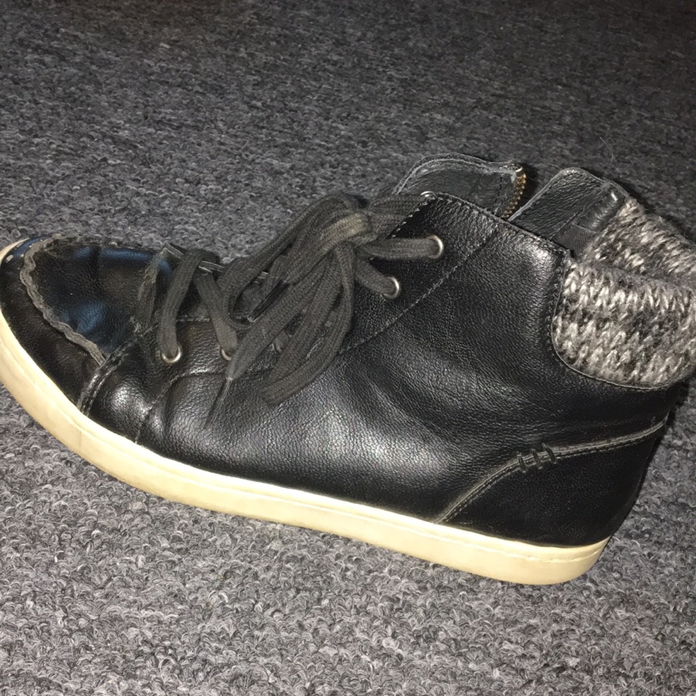 Leather high tops